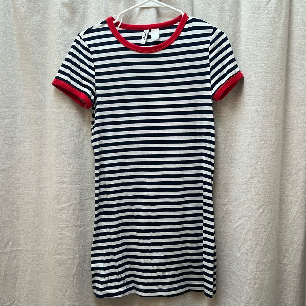 H&M Womens Mini Striped Dress